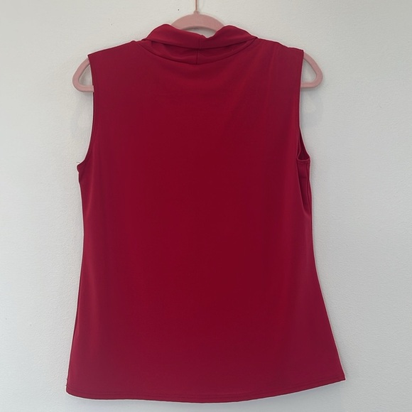 Tiffany & Grey Petite Women's Red Blouse Sleeveless Size XL - Picture 5 of 6